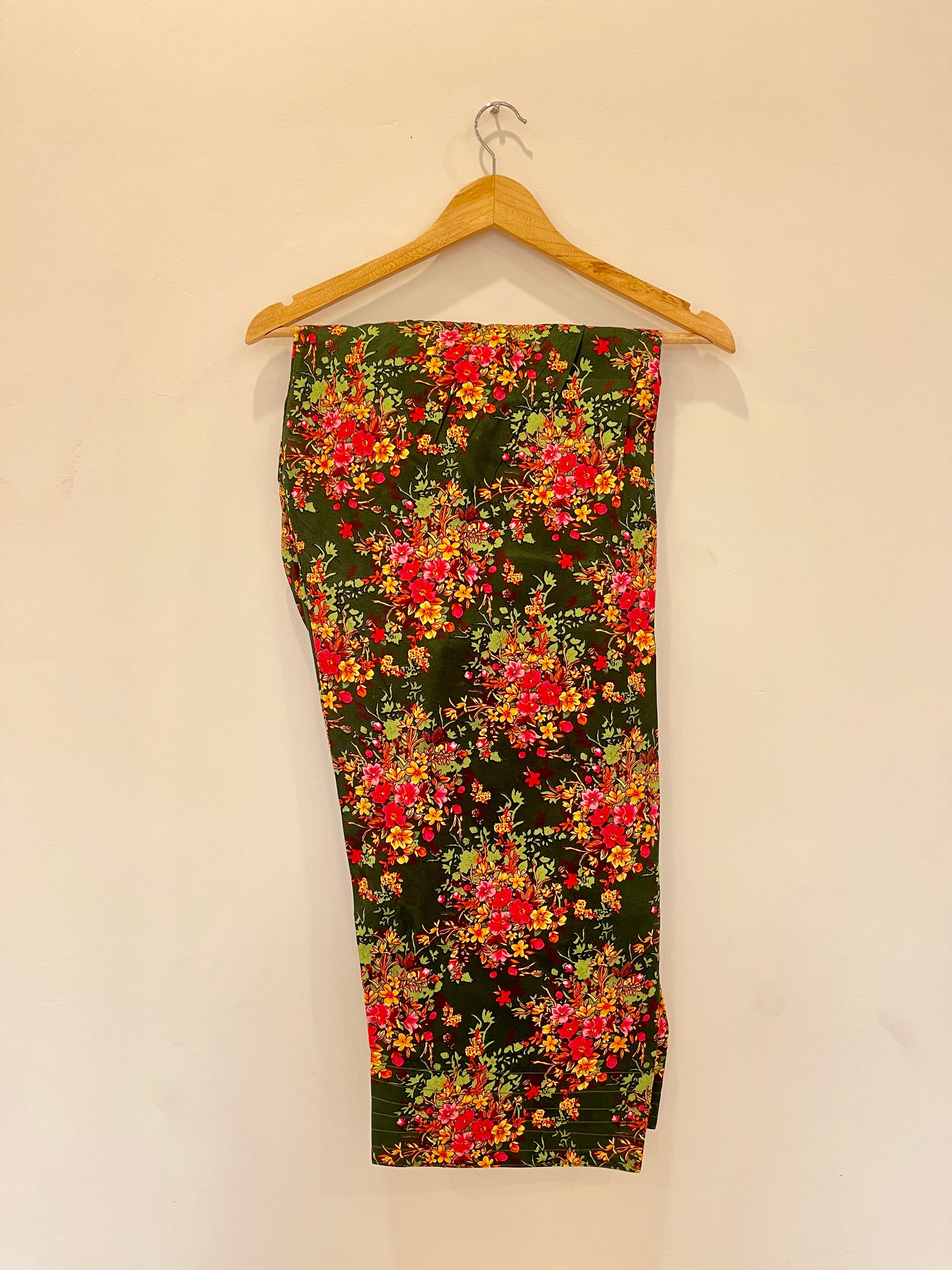 Green Floral Shalwar