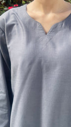 2pc Grey Farshi Shalwar Set