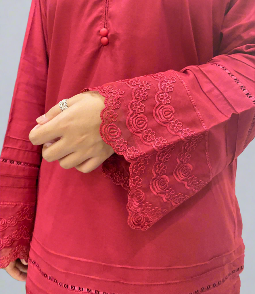 Maroon Farshi Shalwar suit