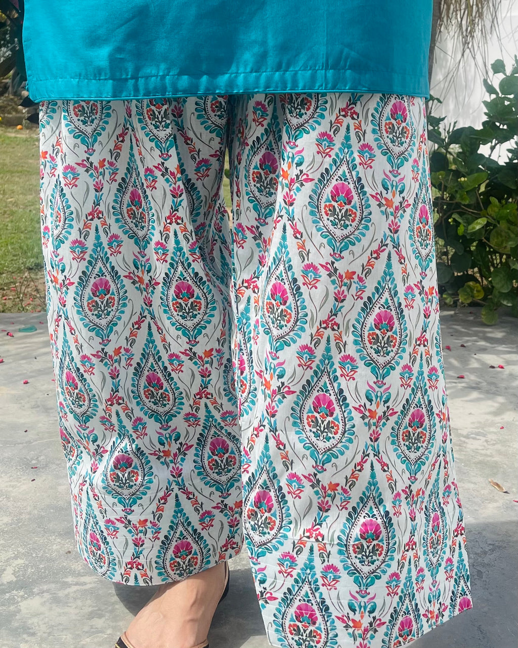 2pc teal dress (bluish-green)