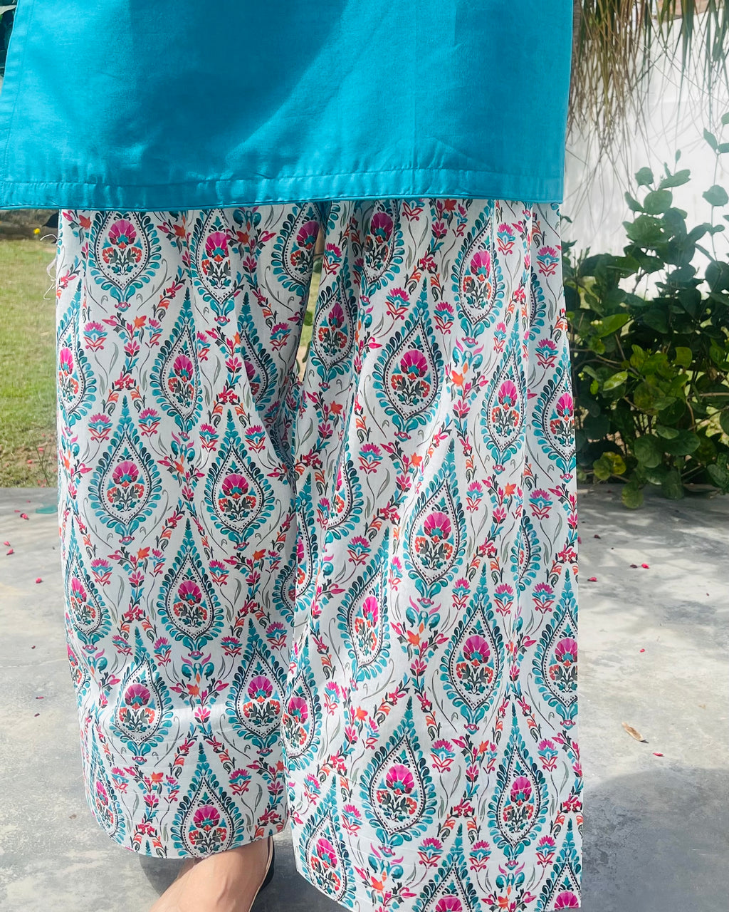 2pc teal dress (bluish-green)