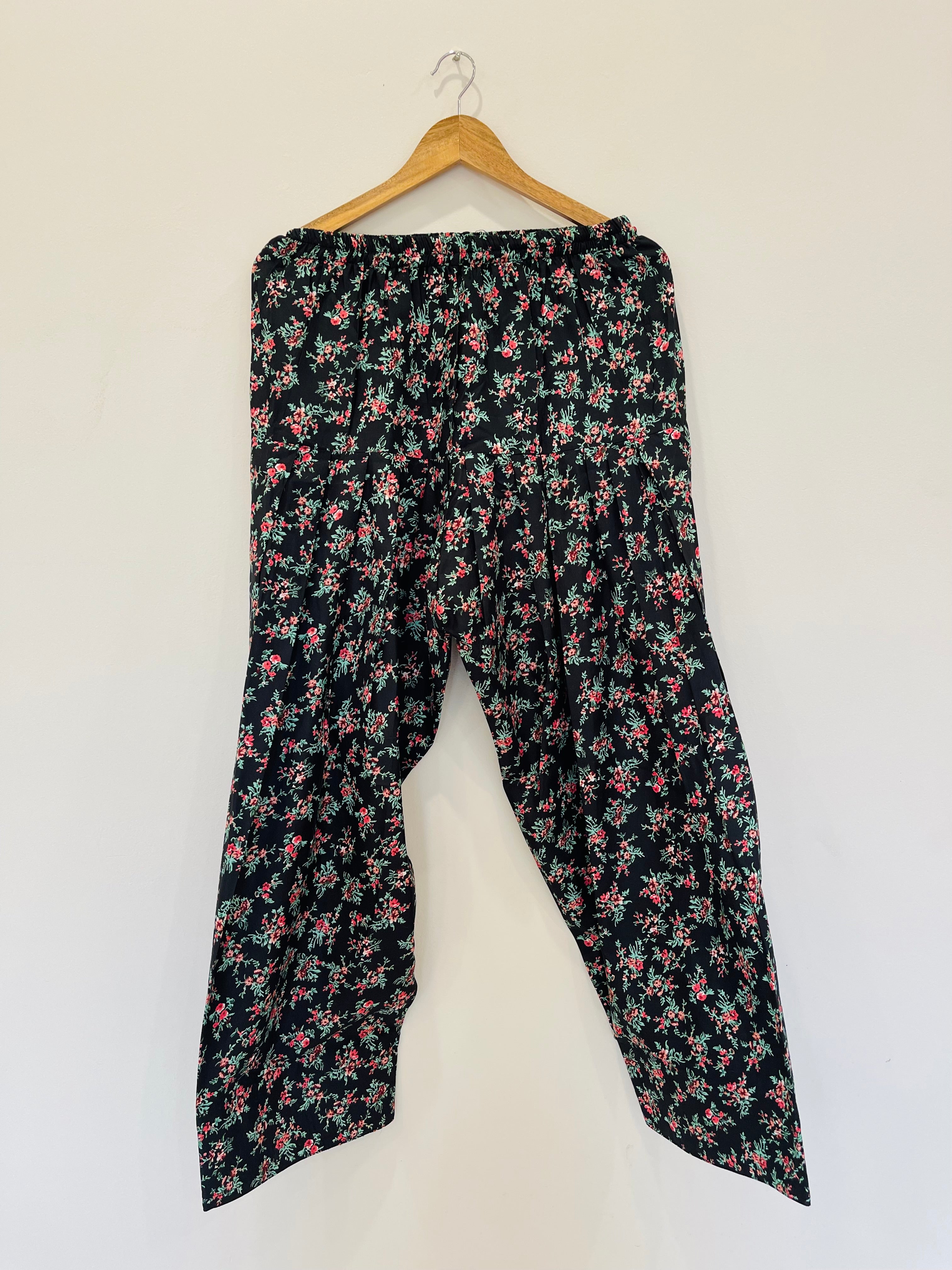 Black Floral Shalwar