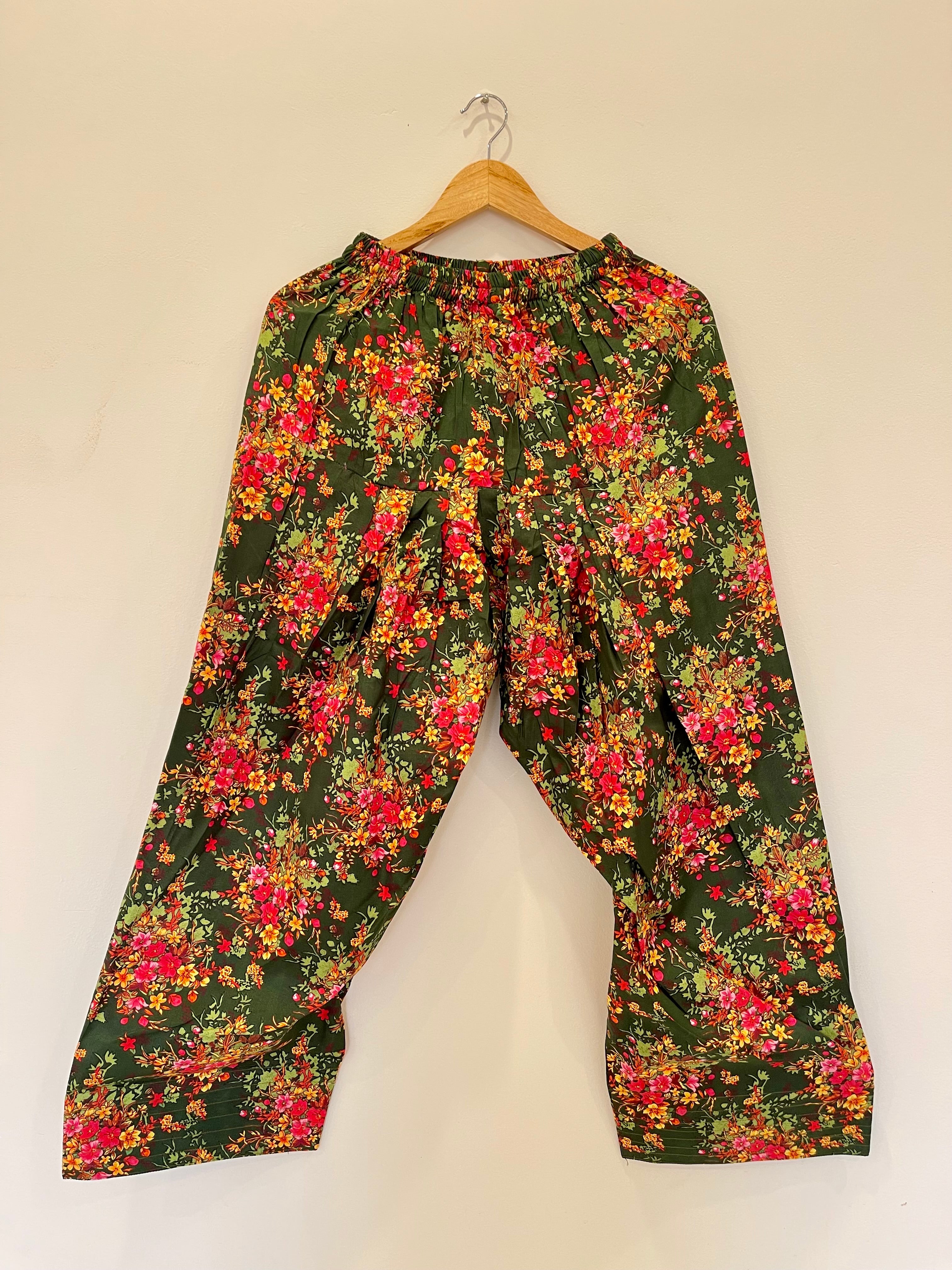 Green Floral Shalwar