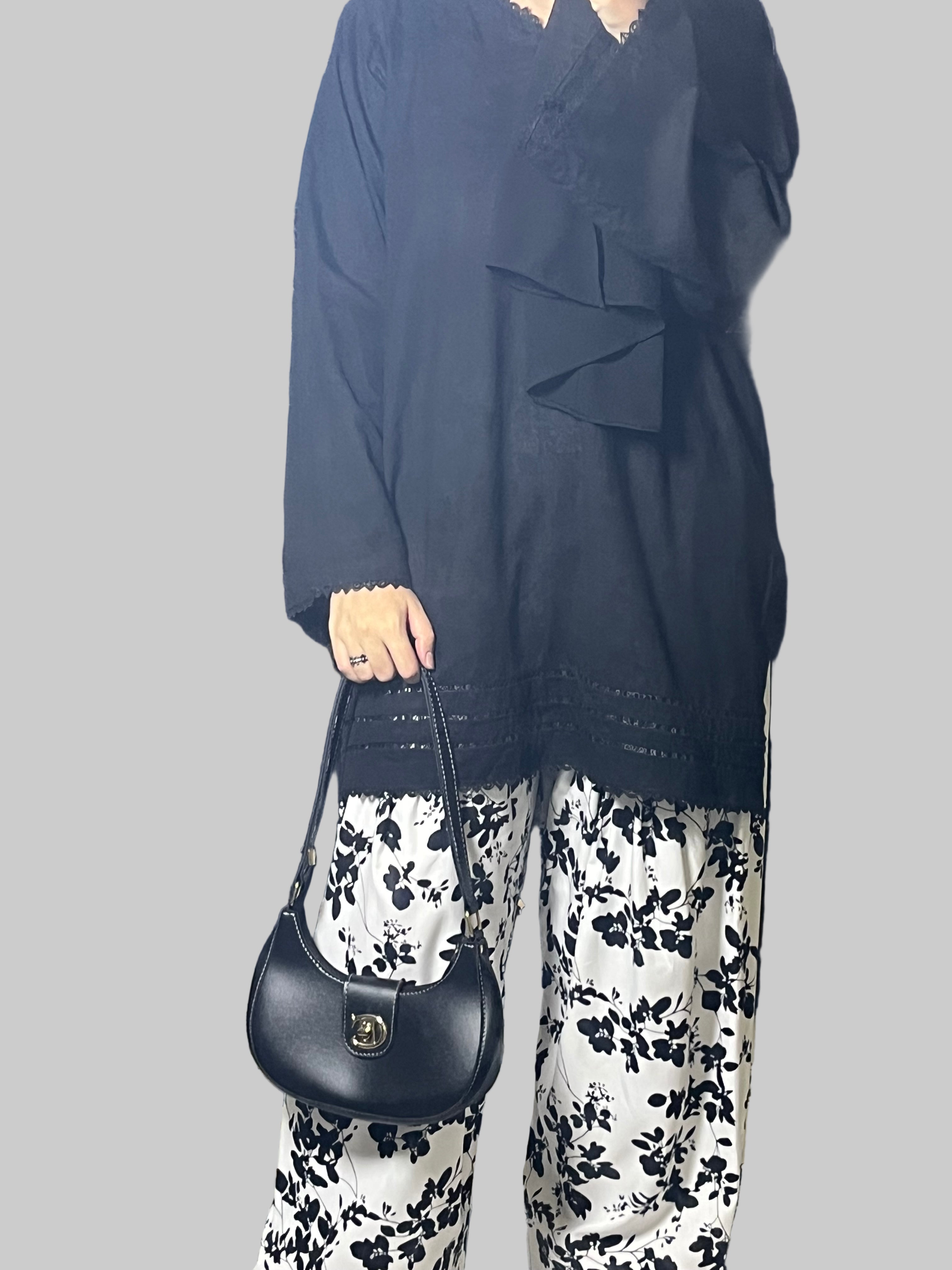 Farshi Shalwar B&W