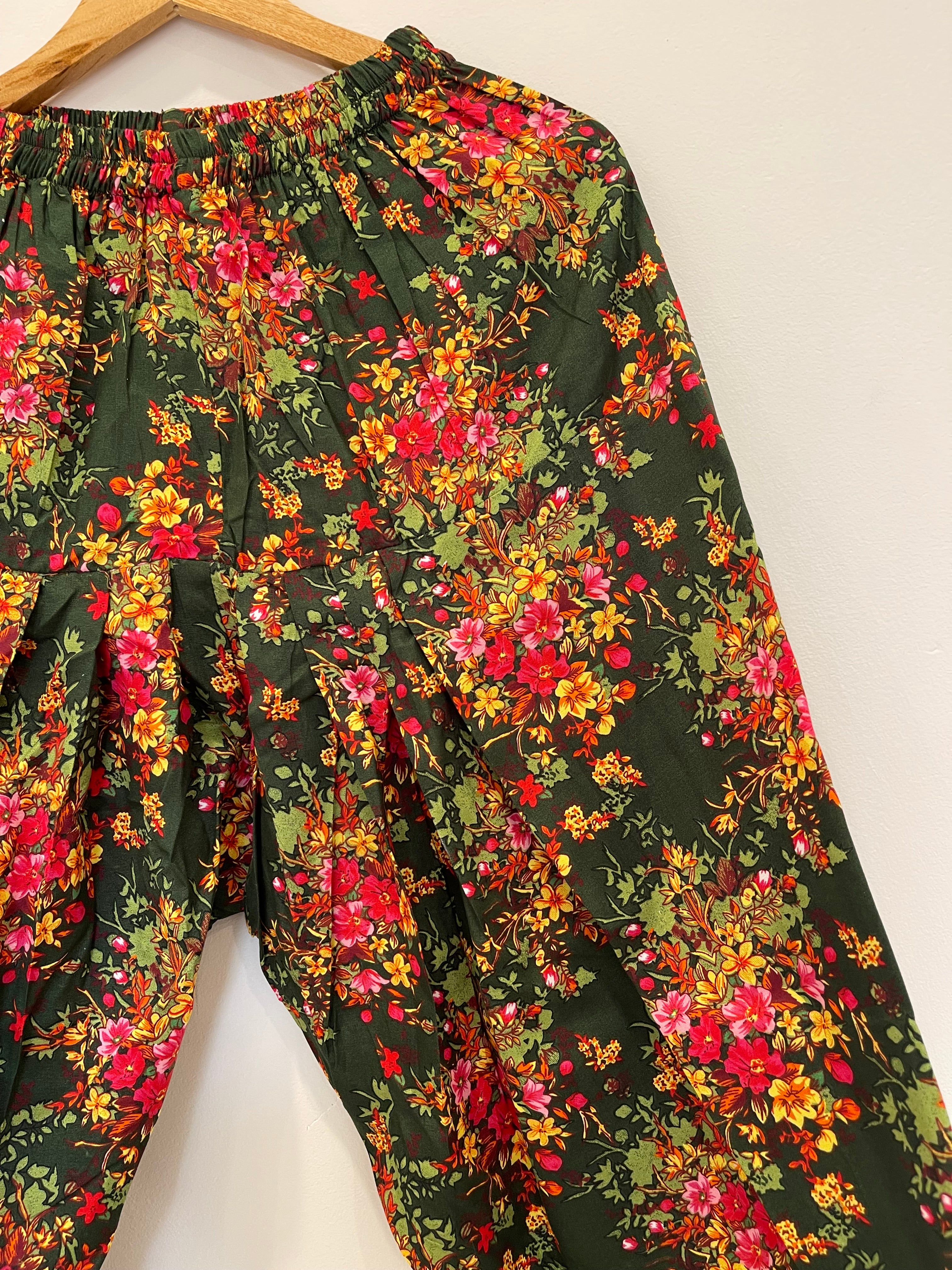 Green Floral Shalwar