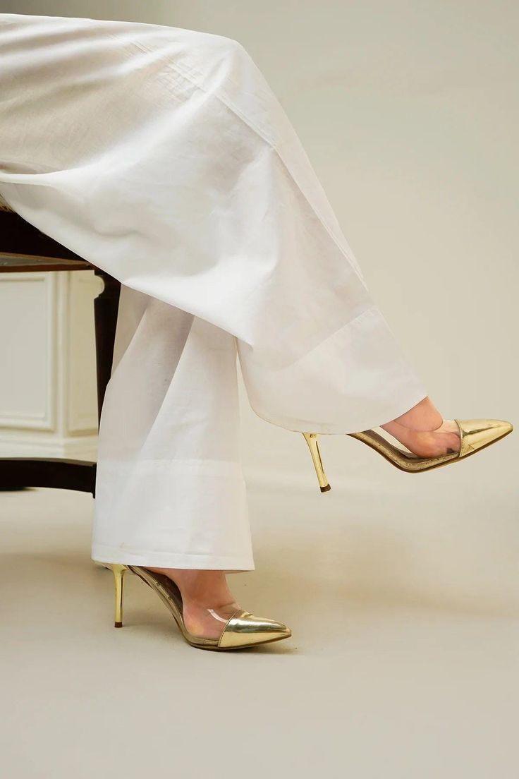 White Farshi Shalwar